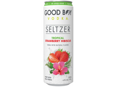 Good Boy Strawberry Hibiscus Vodka Seltzer